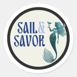 Sail & Savor Classic Ronde Stickers