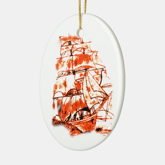 Sail Ship Ornament (Links)