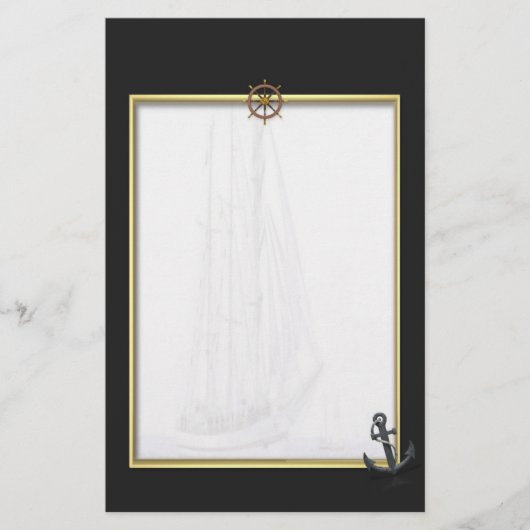 Sail Ship Stationery Briefpapier (Voorkant)