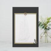 Sail Ship Stationery Briefpapier (Staand voorkant)