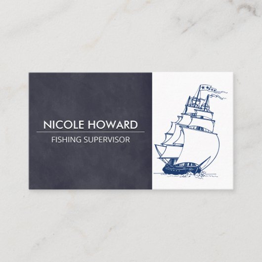 Sail Ship | VISSEN | Visitekaartje (Voorkant)