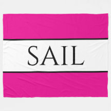 SAIL Sportief Fun Heldere Nautisch Roze Witte Stre