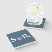 Sail Stenen Onderzetter (Zijkant)