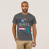 Sail Team A Yachting NED Netherlands Vlag T-shirt (Voorkant volledig)