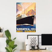 Sail the Adriatica  Design Poster (Thuiskantoor)