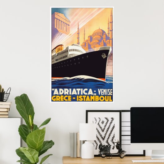 Sail the Adriatica  Design Poster (Thuiskantoor)