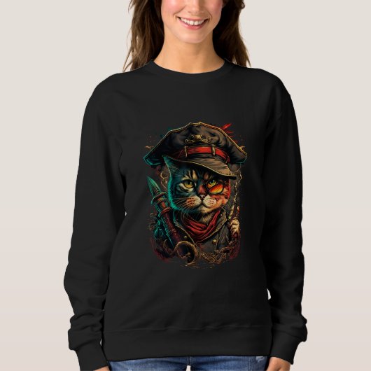 Sail the Seven Seas with Pirate Cat Design for Ani Trui (Voorkant)