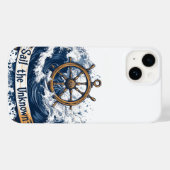 "Sail the Unknown" - Nautisch geïnspireerd ontwerp Case-Mate iPhone Case (Achterkant (horizontaal))