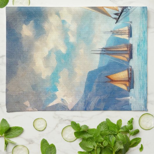 Sail Theedoek (Gevouwen)