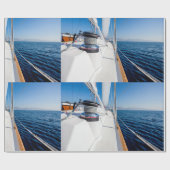 Sail Vessel Surfen op het Zee Wrapping Paper Cadeaupapier (Vlak)