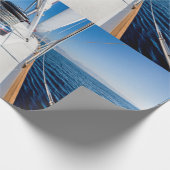 Sail Vessel Surfen op het Zee Wrapping Paper Cadeaupapier (Hoek)