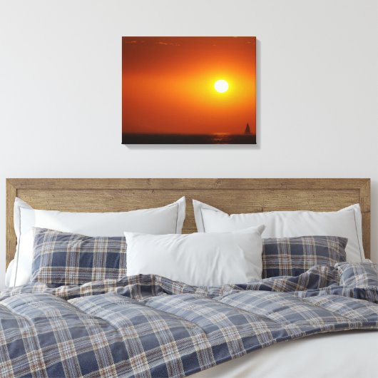 Sail Way! Canvas Afdruk (Insitu (Slaapkamer))