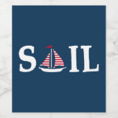 Sail Wijn Etiket (Enkel label)