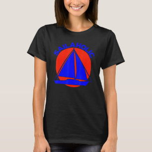 Sailaholic Kapitein Sailors Zeilboot Nautisch T-shirt