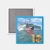 Sailaway Square Magneet (Voorkant / Achterkant)