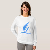 Sailboarding - Baby Blue T-shirt (Voorkant volledig)