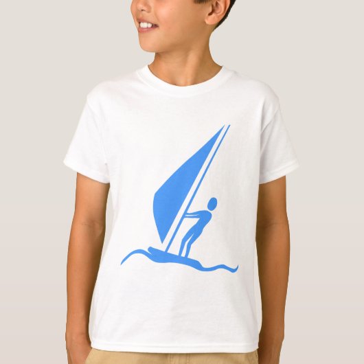Sailboarding - Baby Blue T-shirt (Voorkant)