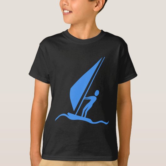 Sailboarding - Baby Blue T-shirt (Voorkant)