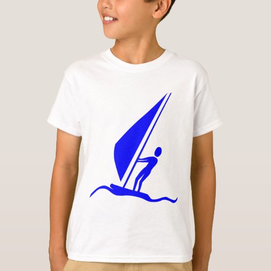Sailboarding - Blue T-shirt (Voorkant)