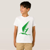 Sailboarding - Grass Green T-shirt (Voorkant volledig)
