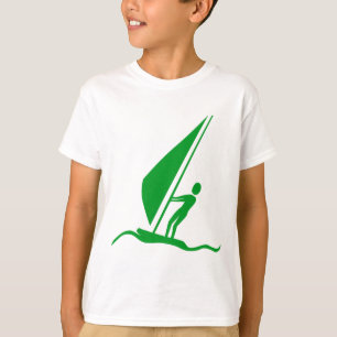 Sailboarding - Grass Green T-shirt