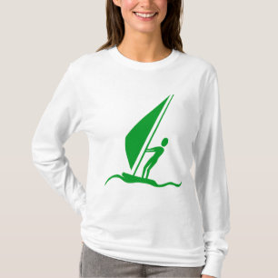 Sailboarding - Groen Gras T-shirt