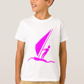 Sailboarding - Magenta T-shirt (Voorkant)