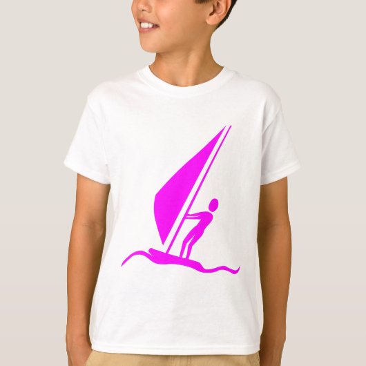 Sailboarding - Magenta T-shirt (Voorkant)