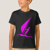 Sailboarding - Magenta T-shirt (Voorkant)