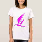 Sailboarding - Magenta T-shirt (Voorkant)