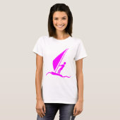 Sailboarding - Magenta T-shirt (Voorkant volledig)