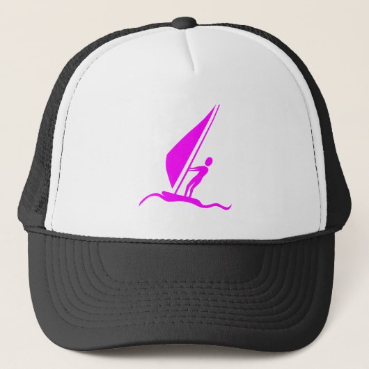 Sailboarding - Magenta Trucker Pet (Voorkant)