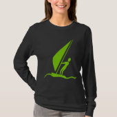 Sailboarding - Martian Green T-shirt (Voorkant)