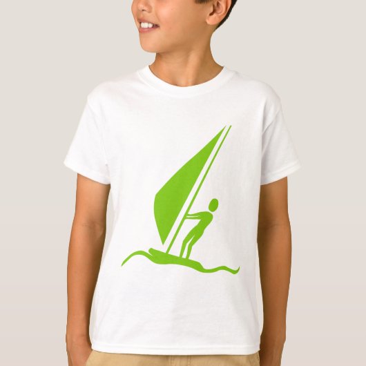Sailboarding - Martian Green T-shirt (Voorkant)