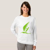 Sailboarding - Martian Green T-shirt (Voorkant volledig)