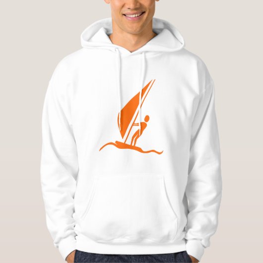 Sailboarding - Oranje Hoodie (Voorkant)