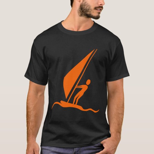 Sailboarding - Oranje T-shirt (Voorkant)