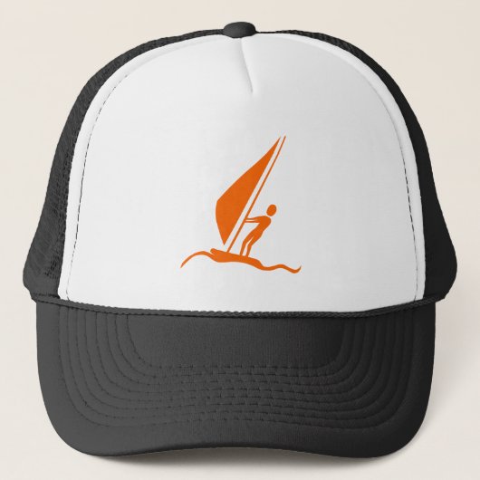 Sailboarding - Oranje Trucker Pet (Voorkant)