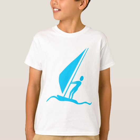 Sailboarding - Sky Blue T-shirt (Voorkant)
