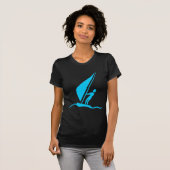 Sailboarding - Sky Blue T-shirt (Voorkant volledig)