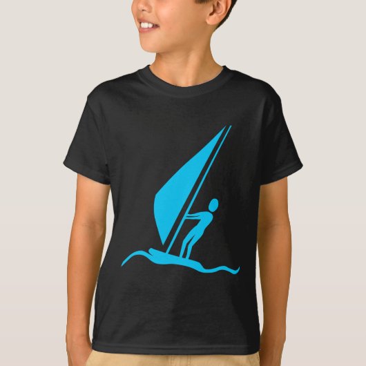 Sailboarding - Sky Blue T-shirt (Voorkant)