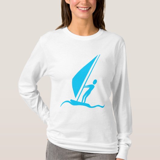 Sailboarding - Sky Blue T-shirt (Voorkant)