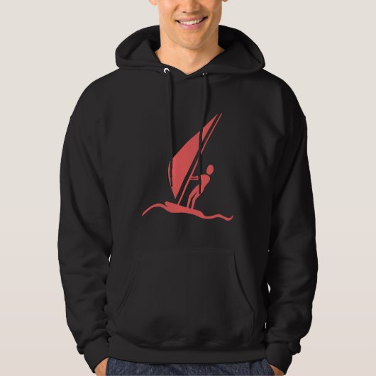 Sailboarding - Tropisch roze Hoodie (Voorkant)