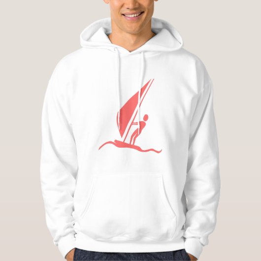Sailboarding - Tropisch roze Hoodie (Voorkant)