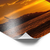 Sailboat at Sunset - Marina Del Rey, CA Foto Afdruk (Hoek)