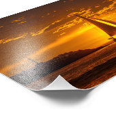 Sailboat at Sunset - Marina Del Rey, CA Foto Afdruk (Hoek)