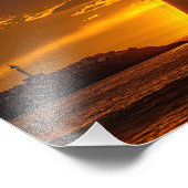 Sailboat at Sunset - Marina Del Rey, CA Foto Afdruk (Hoek)