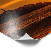 Sailboat at Sunset - Marina Del Rey, CA Foto Afdruk (Hoek)