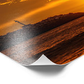 Sailboat at Sunset - Marina Del Rey, CA Foto Afdruk (Hoek)