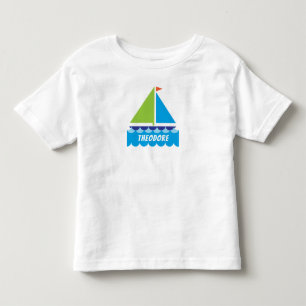 Sailboat Baby Shirt Personaliseren